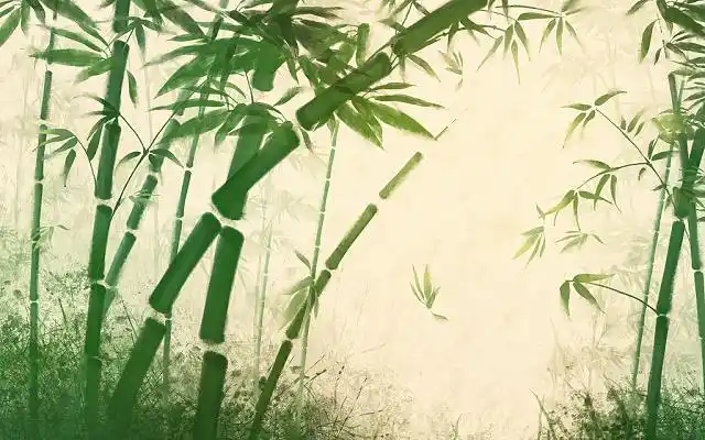 竹林古风亭子gif动态图竹子背景gif春天的树林清明绿色竹林清凉竹海