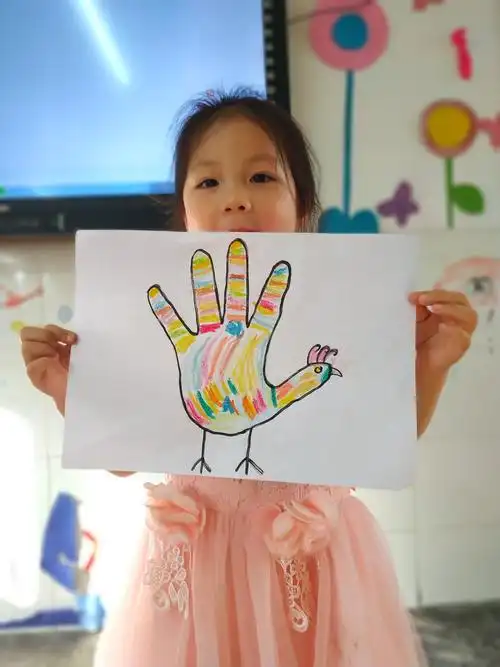 创意手印画,和孩子一起玩