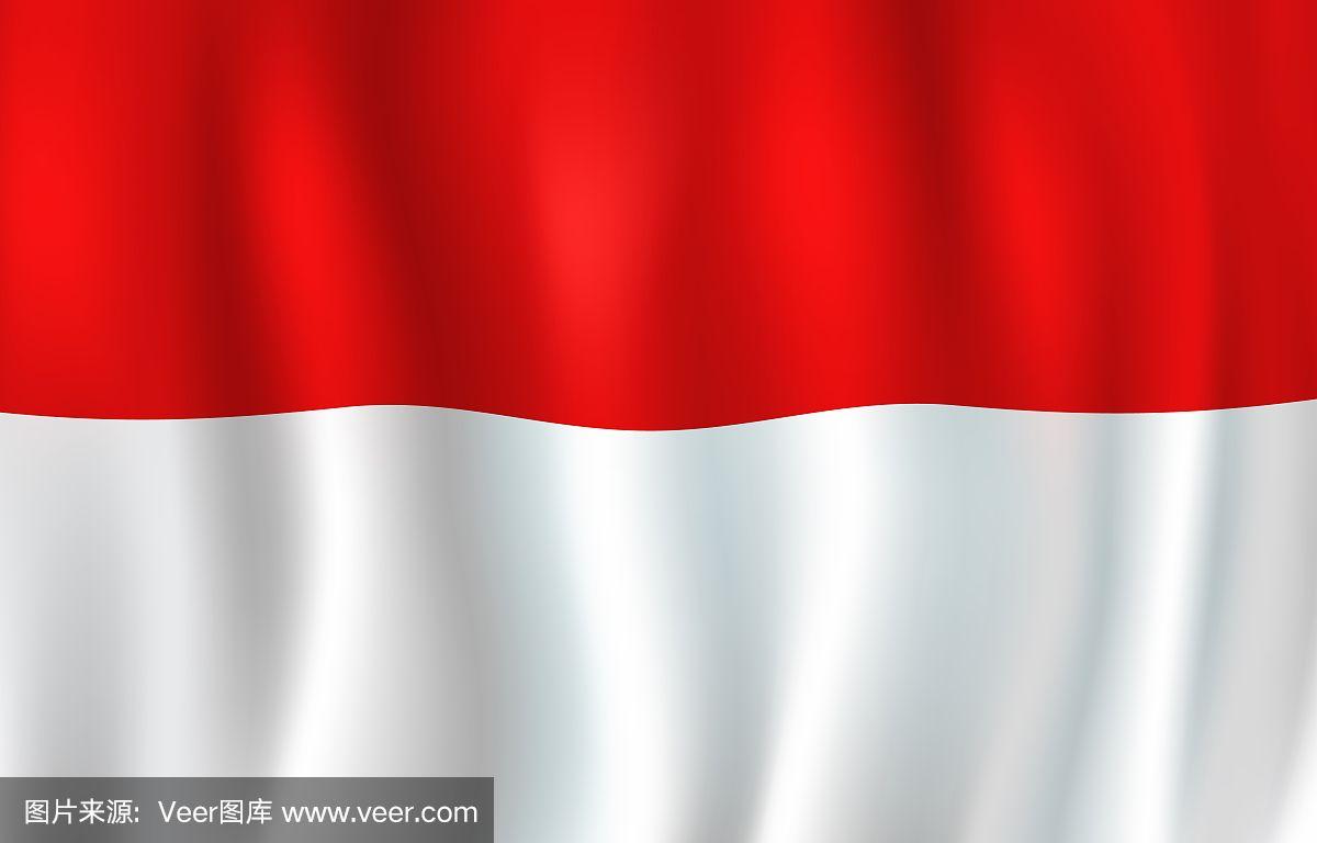 摩纳哥国旗的红白条纹