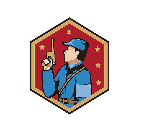 吹号的革命战士图标