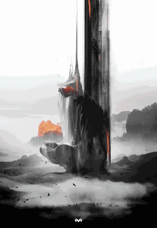 古风gif动图意境满满的美图动画电影言叶之庭中唯美下雨场景动态gif