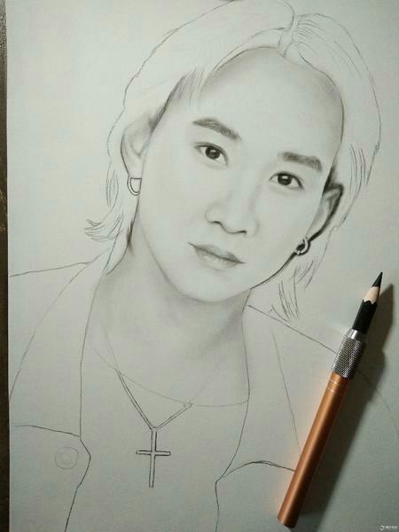 黄家驹简笔画步骤