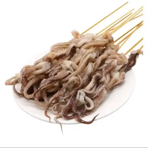 海鲜烧烤鱿鱼须串100串 鱿鱼头串烧烤串鱿鱼串 冷冻食品批发