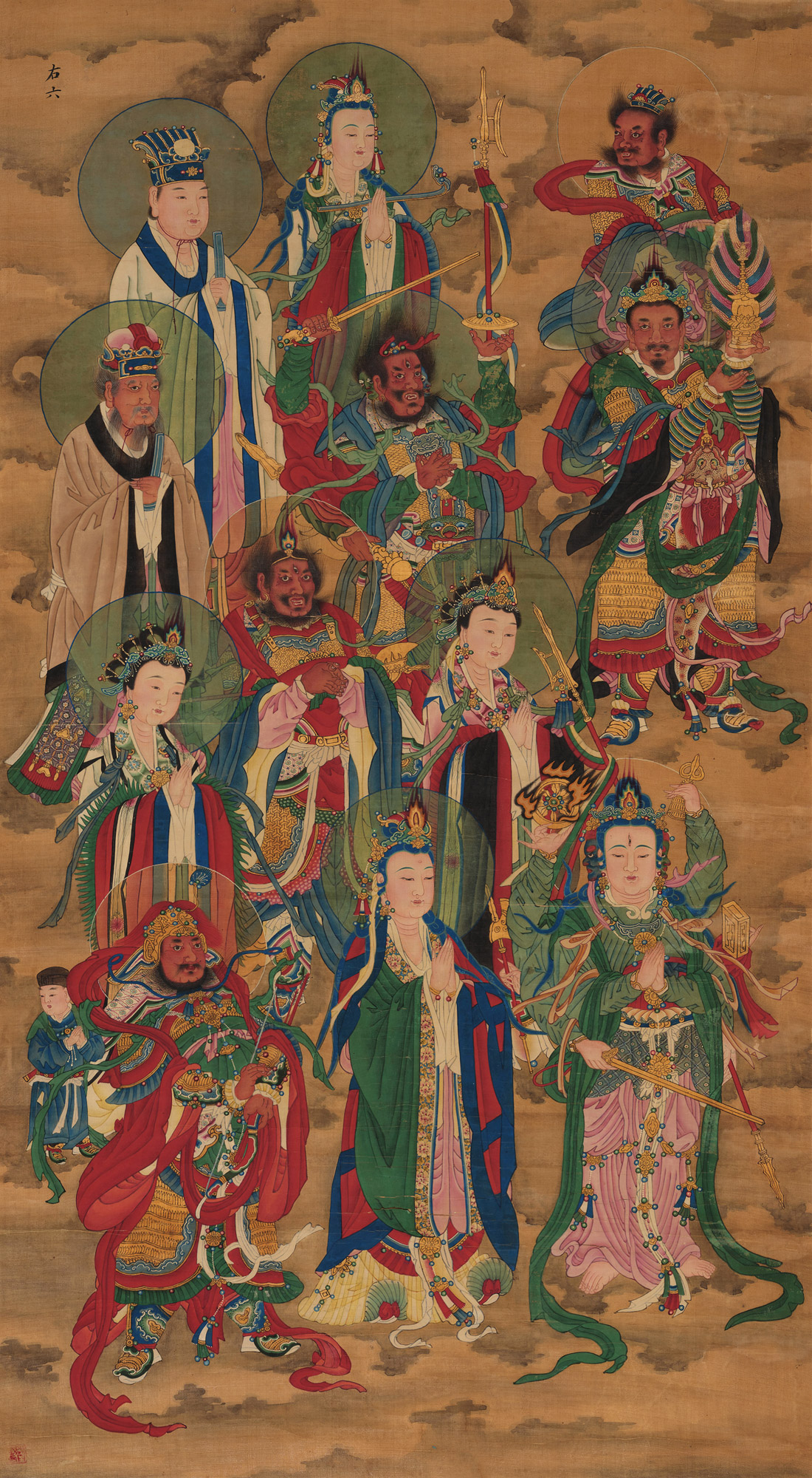 3260神仙图立轴设色绢本