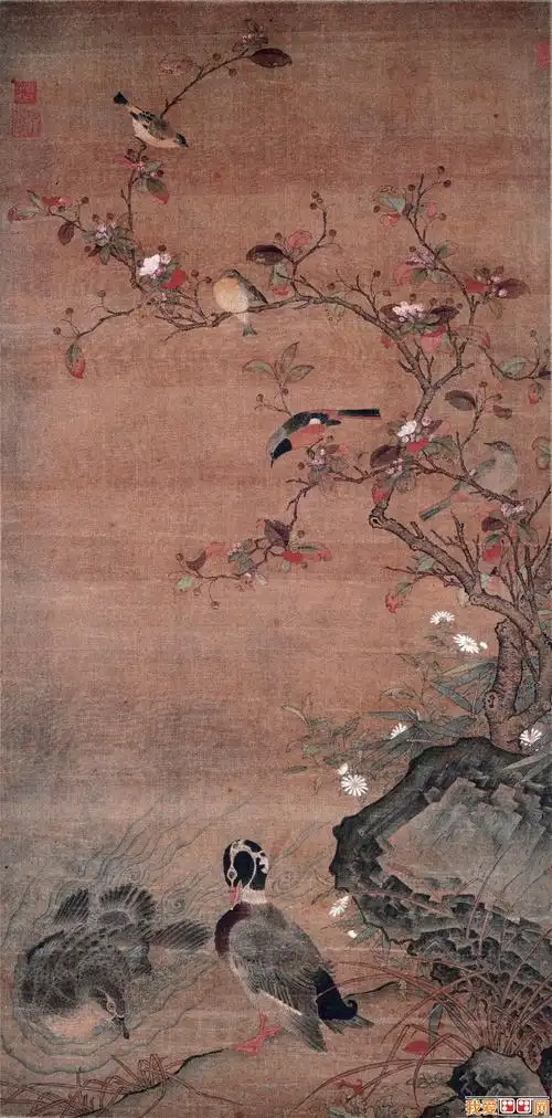 百科 著名画家 中国古代画家    年代:元    尺寸:纵114.3 厘米 横57.