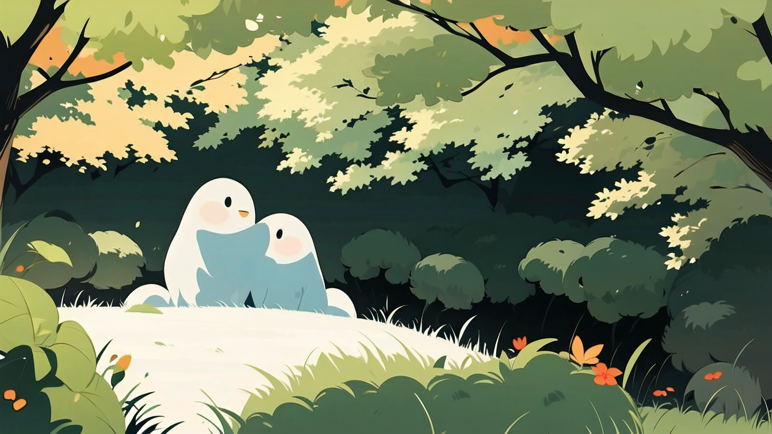 95唯美淡雅草坪壁纸精选91