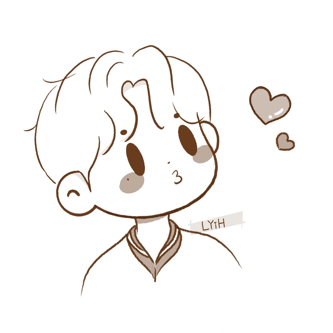 白敬亭庄小栋就是最可爱滴简笔画