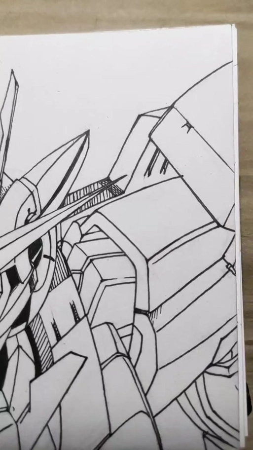 高达巴巴托斯怎么画头部