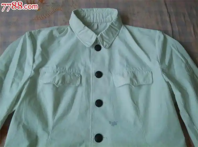 72-74式海的确良井服上白下蓝正三号_旧军服_私家收藏屋子【中国收藏