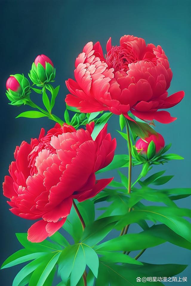 中国人一向把牡丹看作是富贵吉祥,繁荣幸福的象征.