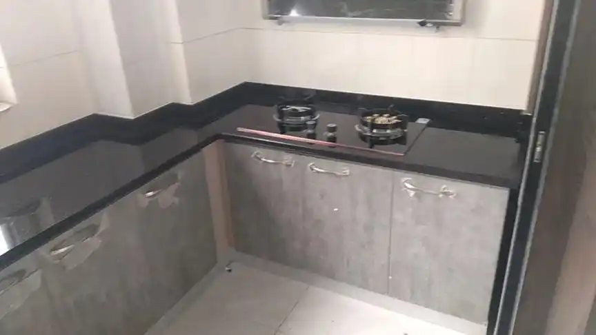 又一家黑金沙大理石厨房台面安装完毕!