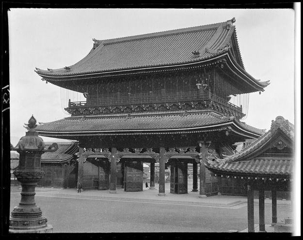 老照片百年前日本京都的古刹古色古香