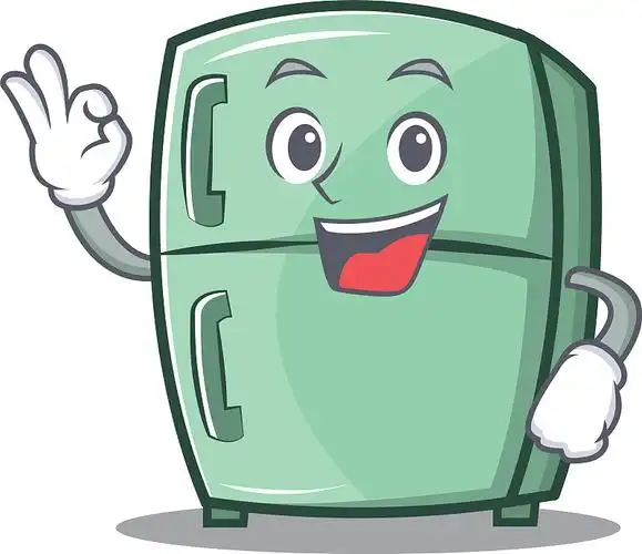 超级英雄可爱的冰箱人物卡通图片素材