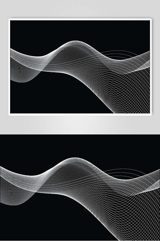 网格线条抽象线条粒子底纹矢量素材