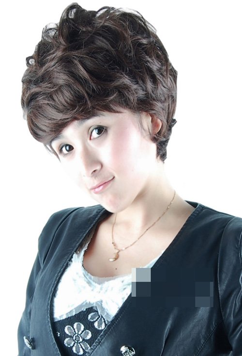 中老年人短发烫发图片 演绎女性时髦度的卷烫发