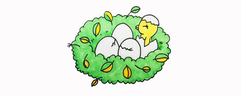 鸟窝简笔画教程