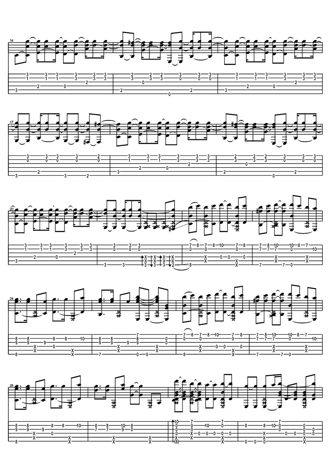 恋爱循环吉他谱