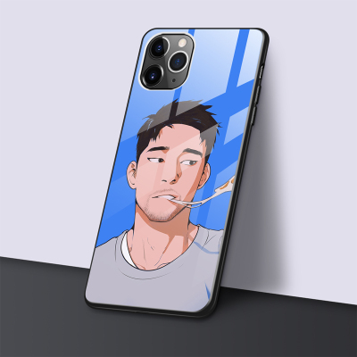 华为苹果痞帅型男手机壳适用12promaxp40软边玻璃手机保护套