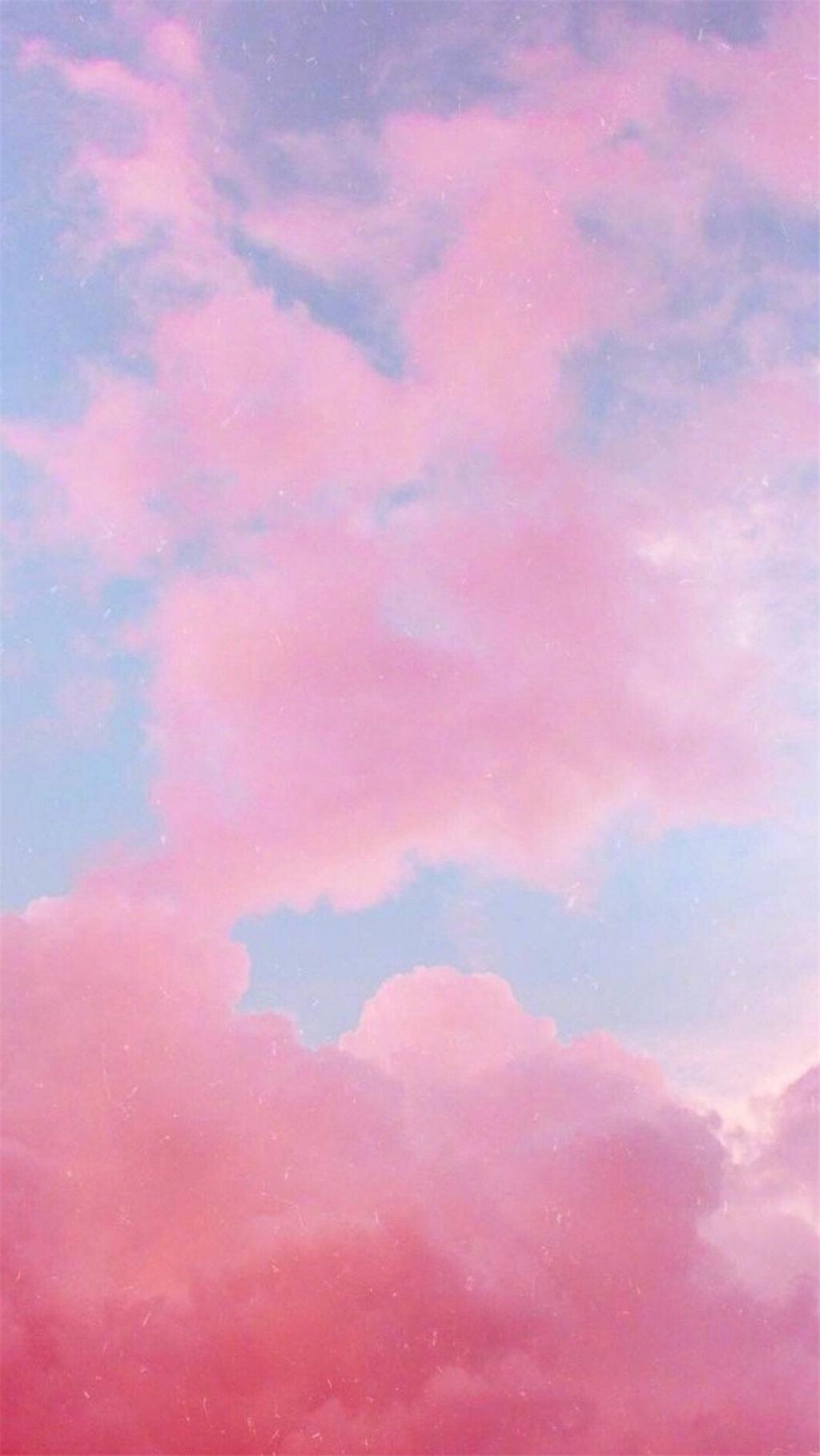 少女心粉色天空