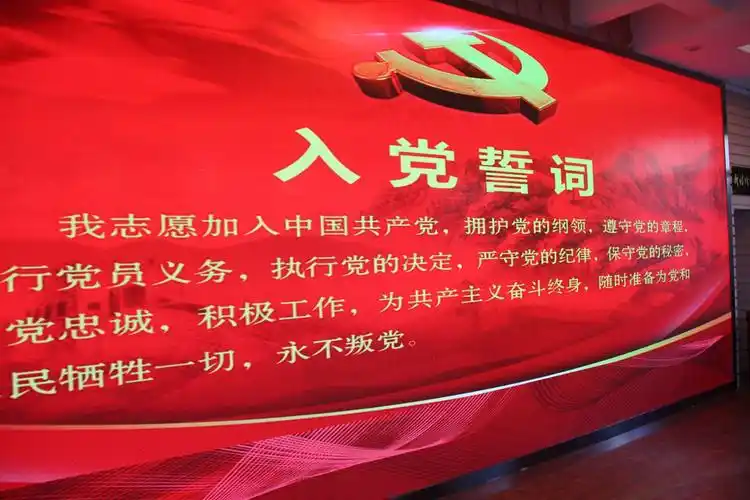 老党员的党课让与会党员深受鼓舞,党员们再一次集体宣誓,重温入党誓词