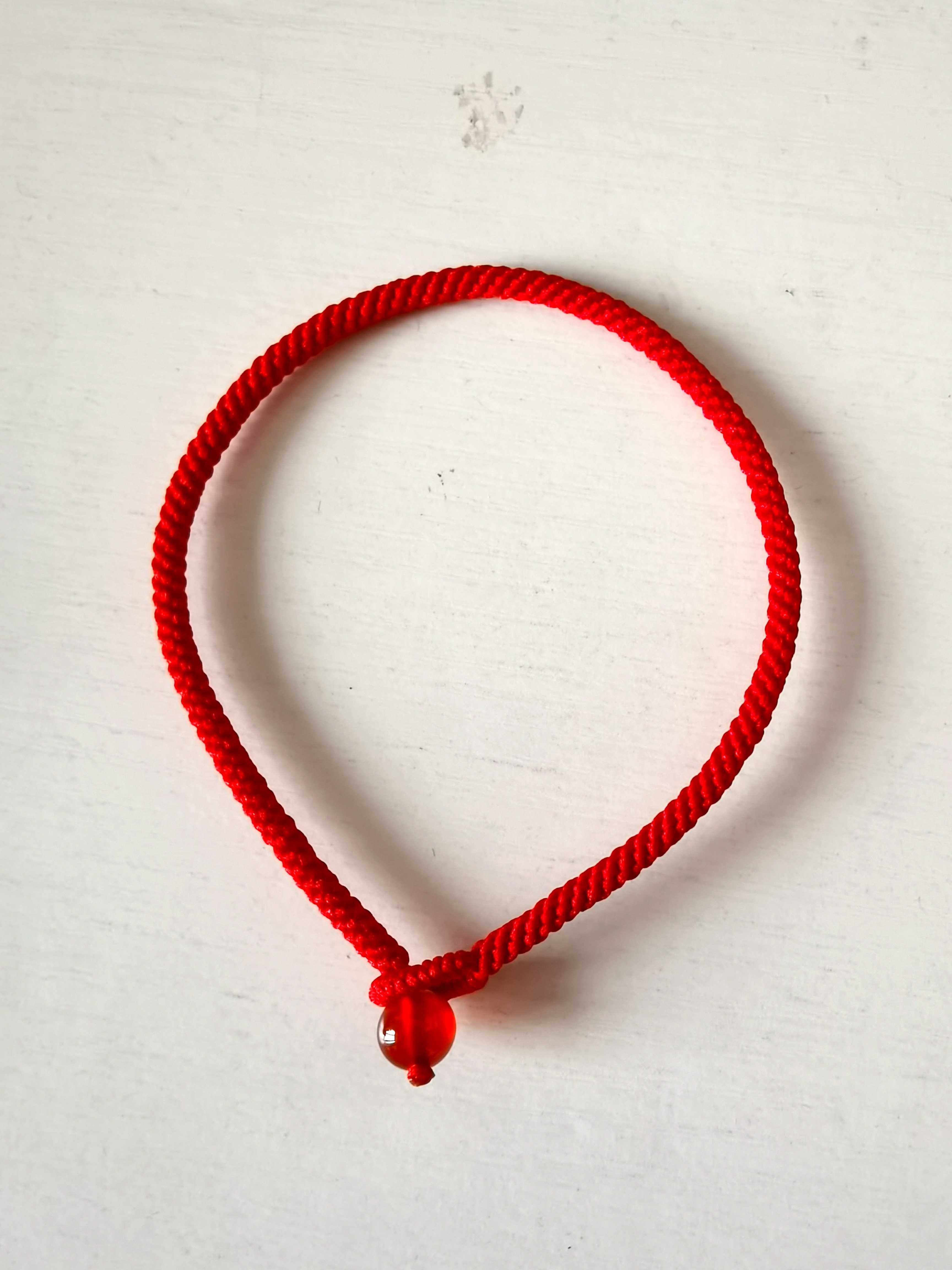 手工编绳中高考简约幸运红绳手链朱砂转运路路通手链