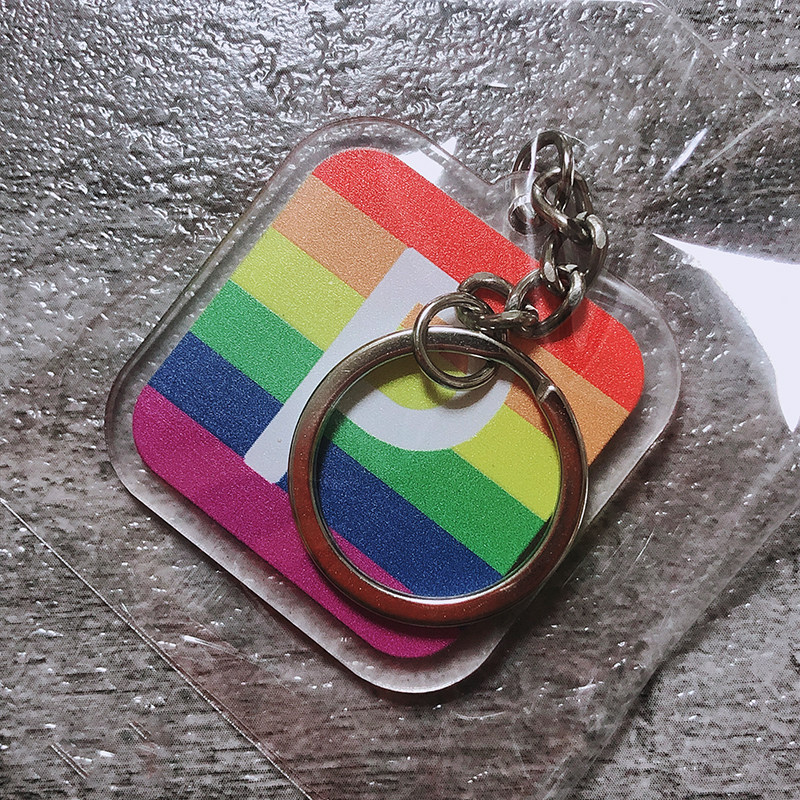 抖音同款笑脸rela钥匙扣blued钥匙扣diy吊坠包包钥匙扣挂件情侣