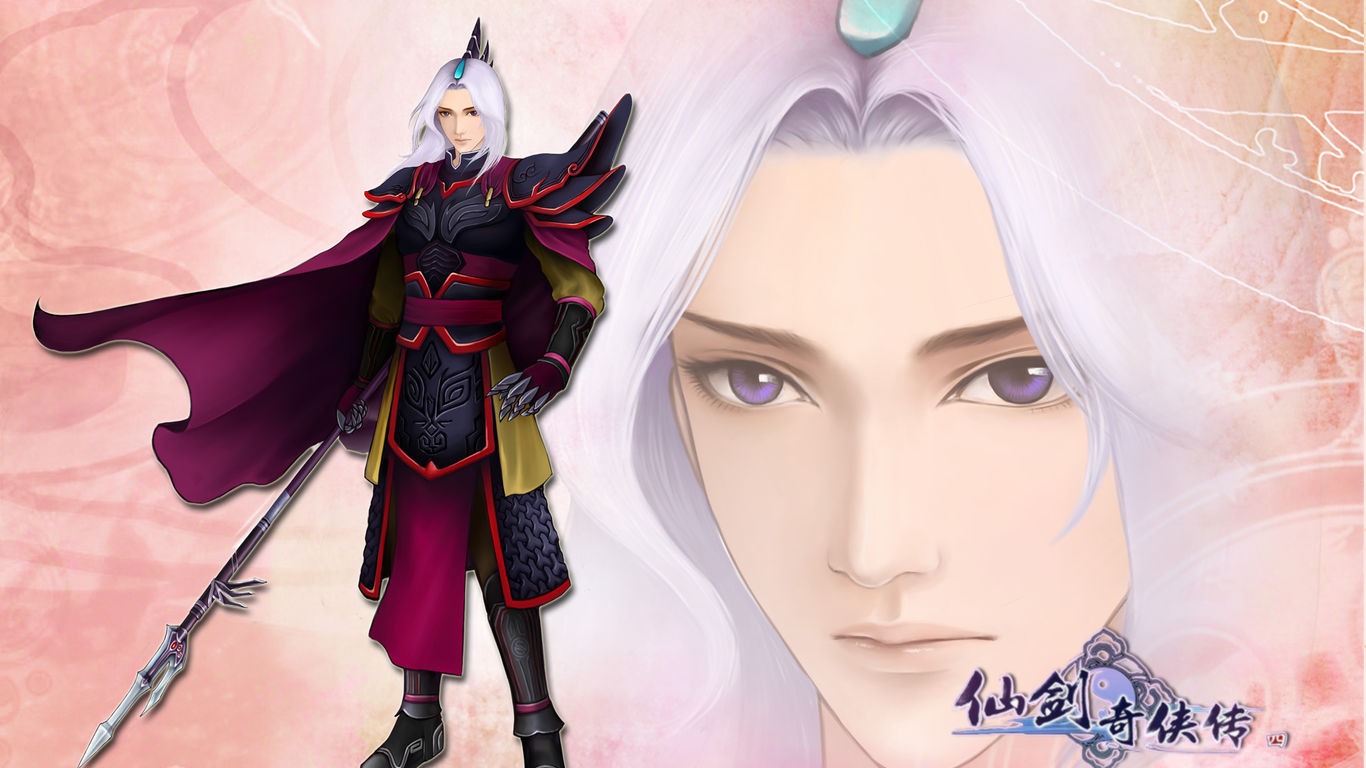 动漫帅哥电脑壁纸和古代手绘美男.