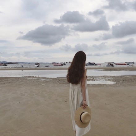 适合做头像的背影侧颜图片_女生头像_窝窝qq网