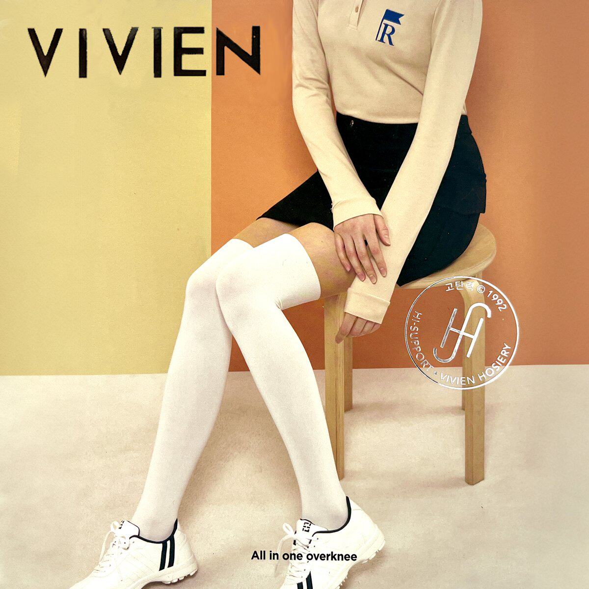 韩国直邮vivien 长筒袜 uv