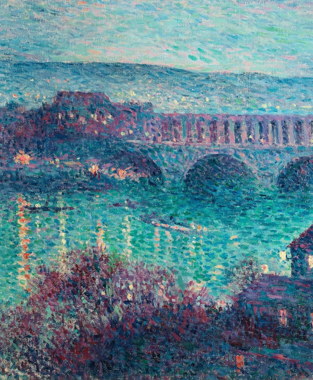 小碎笔触的点彩油画风景,好美︱马克西米利安·卢斯