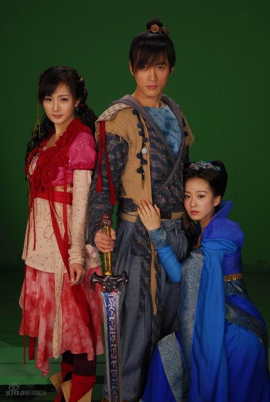 图文:《仙剑三》海报--景天雪见龙葵三人行