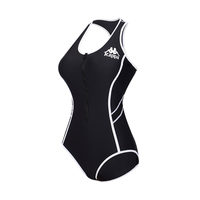 kappa连体三角泳衣女遮肚显瘦时尚性感ins风游泳衣温泉保守聚拢