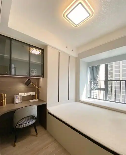 榻榻米床衣柜一体组合儿童房间全屋定制小卧室塌塌米床柜