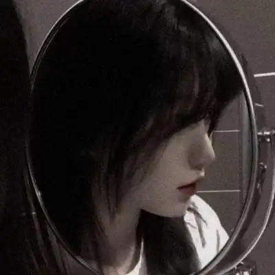 黑色系丧女头高清抑郁黑色系偏丧女头图片