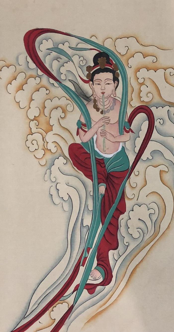 张大千临摹敦煌壁画长卷