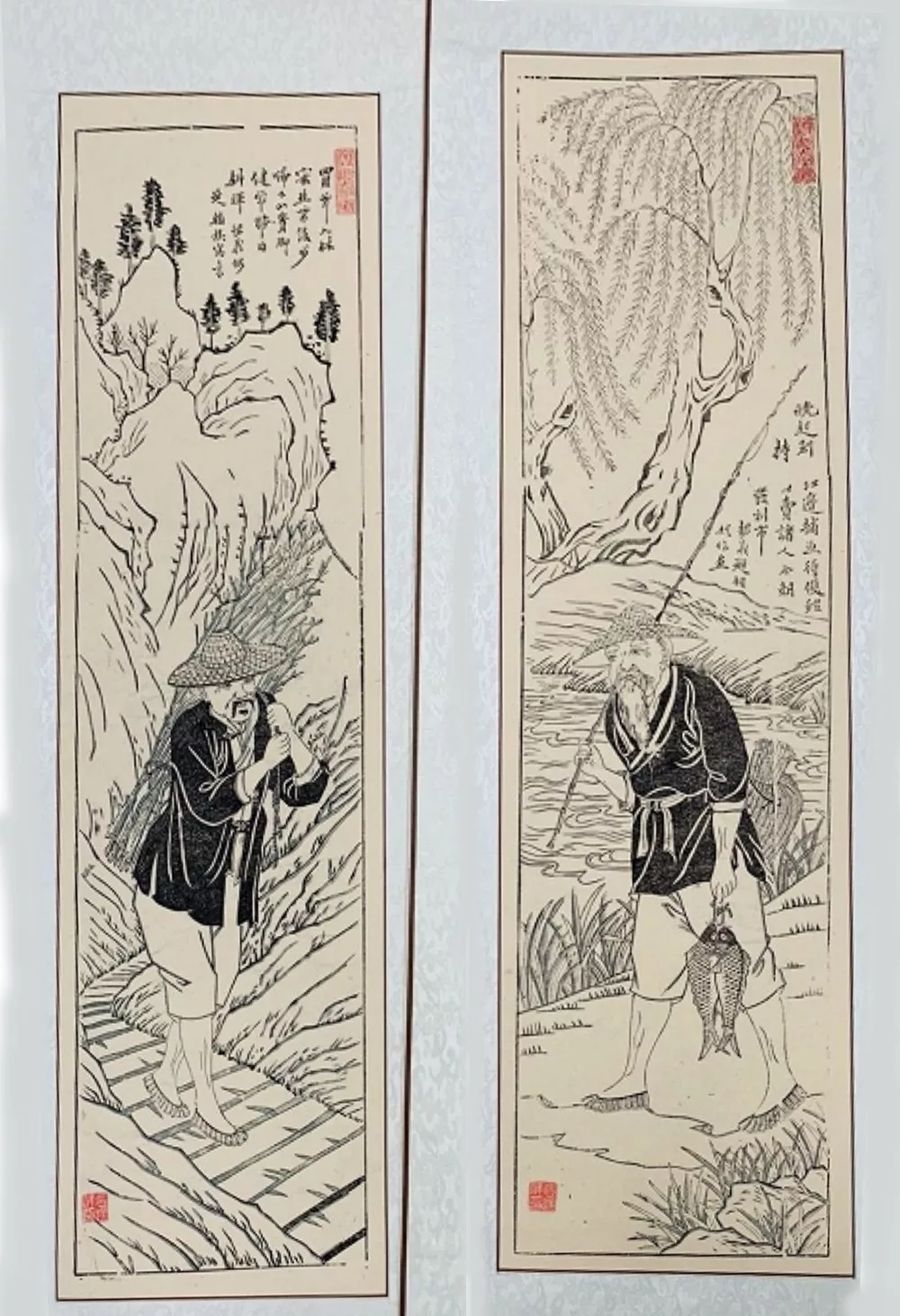 因此我国的民俗画常以渔樵耕读为题材. 文库