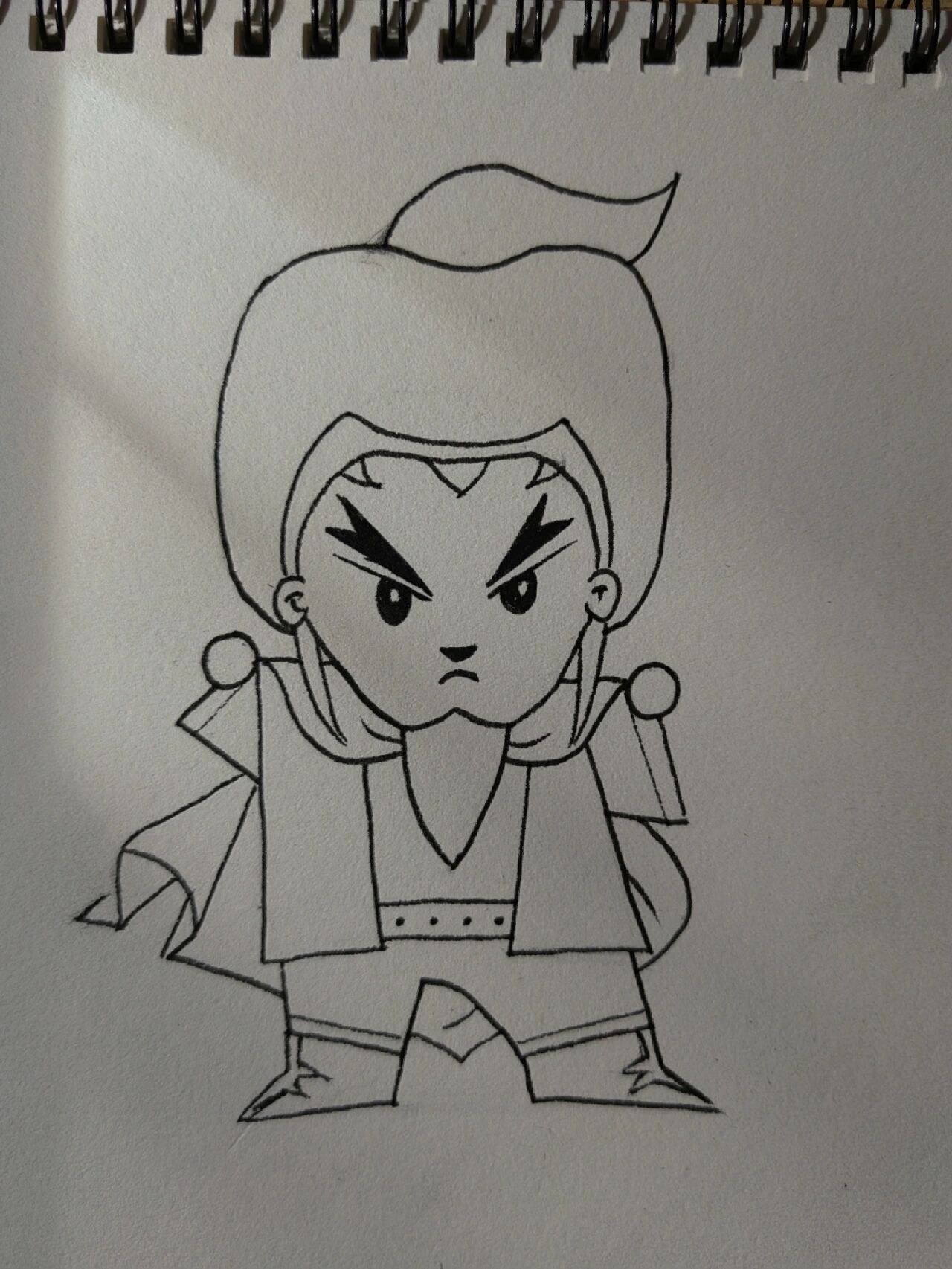 豹子头林冲风雪山神庙,简笔画教程