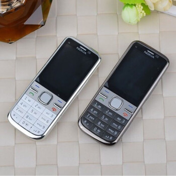 诺基亚c500/c5-00i直板智能按键老人学生备用经典老款手机 白色套餐二