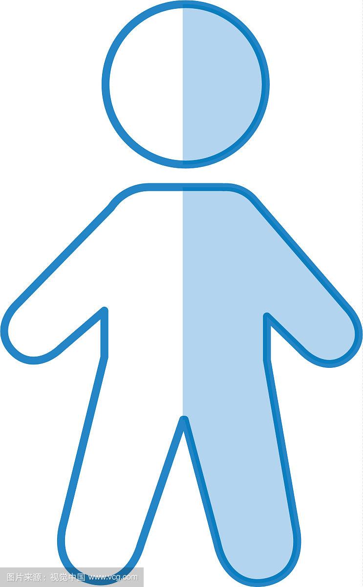 人形头像剪影图标