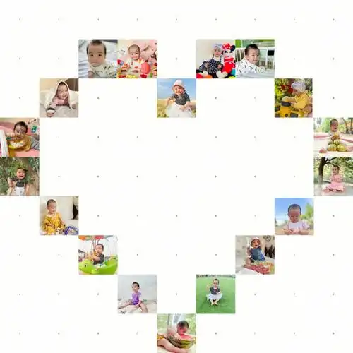 超级简单的九宫格爱心拼图附教程