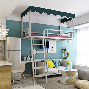 001人付款淘宝广州钢结构阁楼搭建室内复式隔层工字槽钢楼梯仓库办公