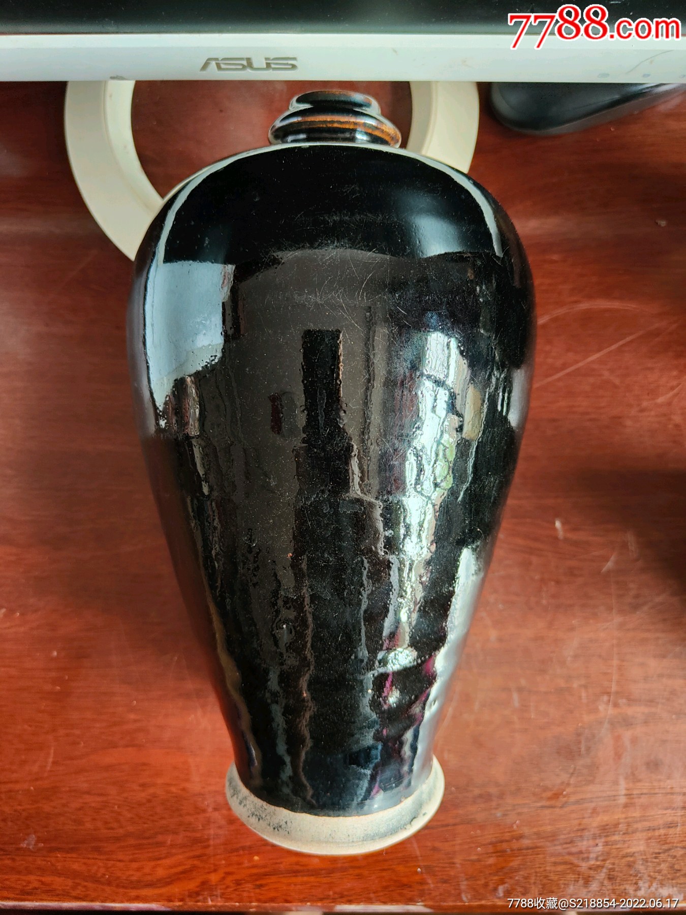 清代黑釉鸡心罐￥1008品99黑釉瓷笔架￥1008品99明清黑釉瓶￥1008