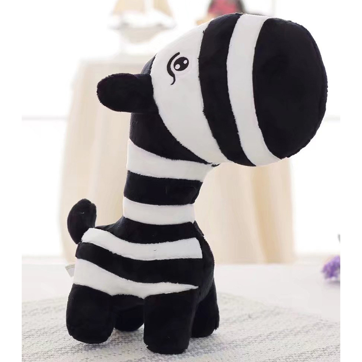彩虹斑马毛绒玩具小马公仔布娃娃玩偶创意娃娃儿童礼物