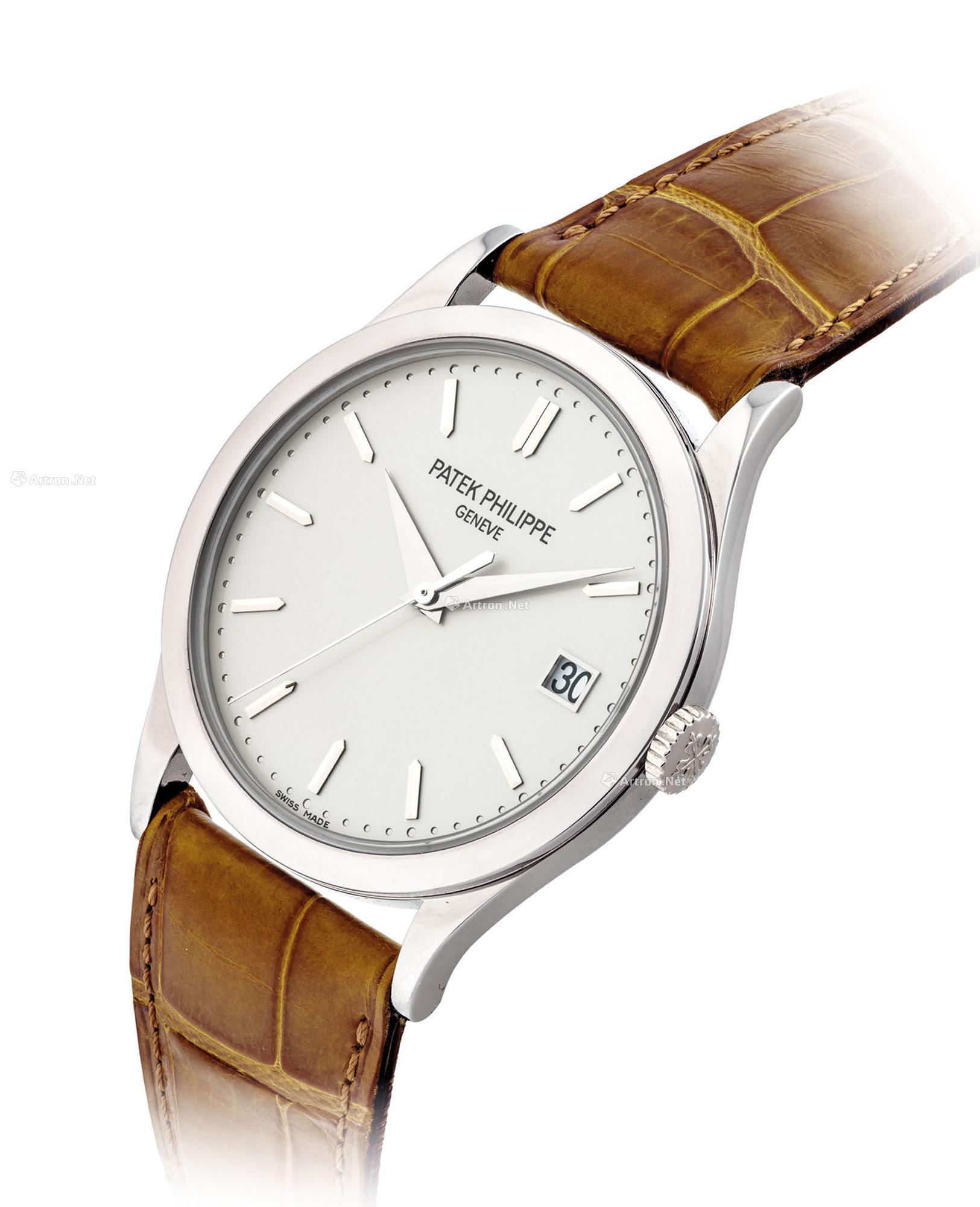 2217 百达翡丽,精细,18k白金自动上弦腕表