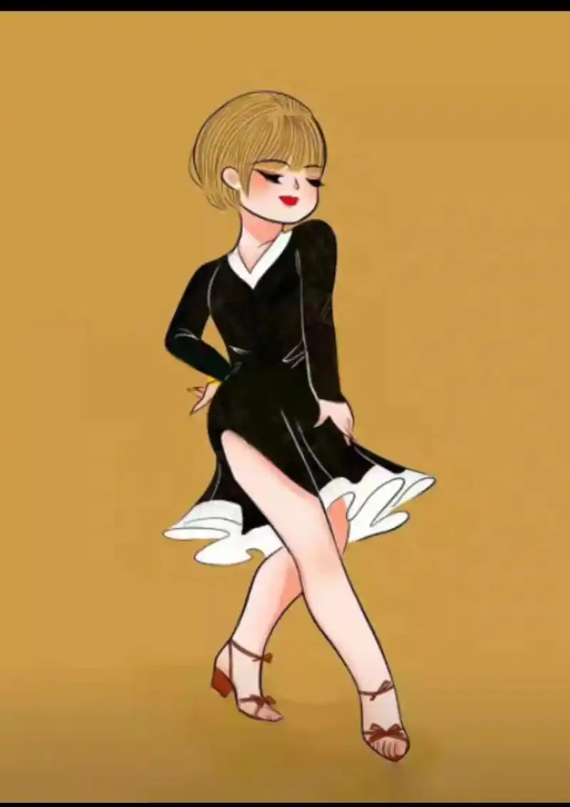 漫画女孩 #一起来感受拉丁舞的魅力 - 抖音