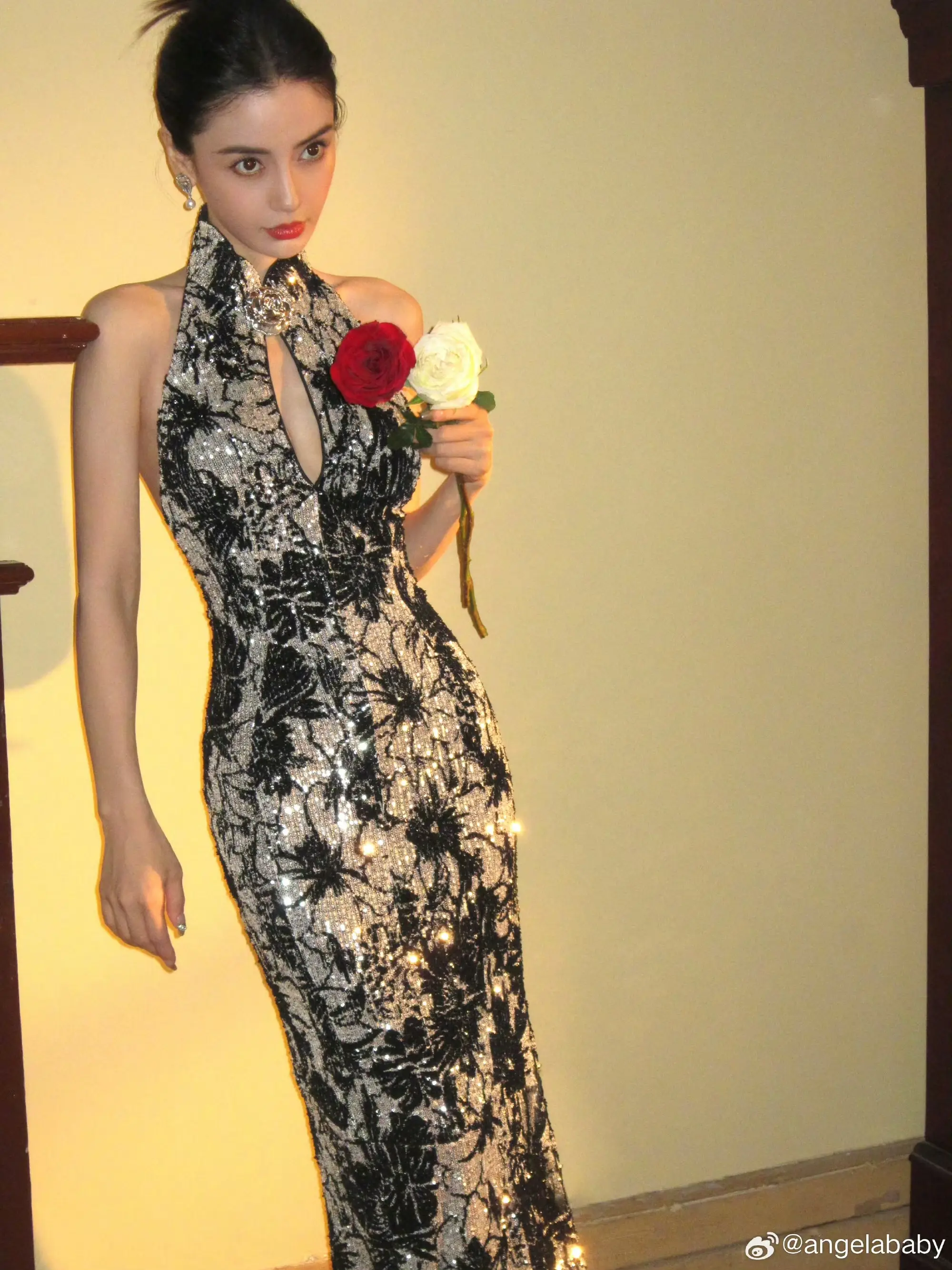 惊艳全场angelababy上海时装周秀东方魅力旗袍连衣裙美翻天