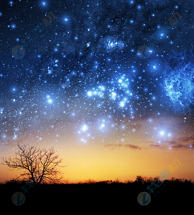 夜空的美丽星星高清图片下载