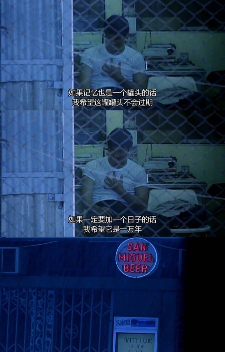 重庆森林台词截图合集你会不会要过期的凤梨罐头和秋刀鱼