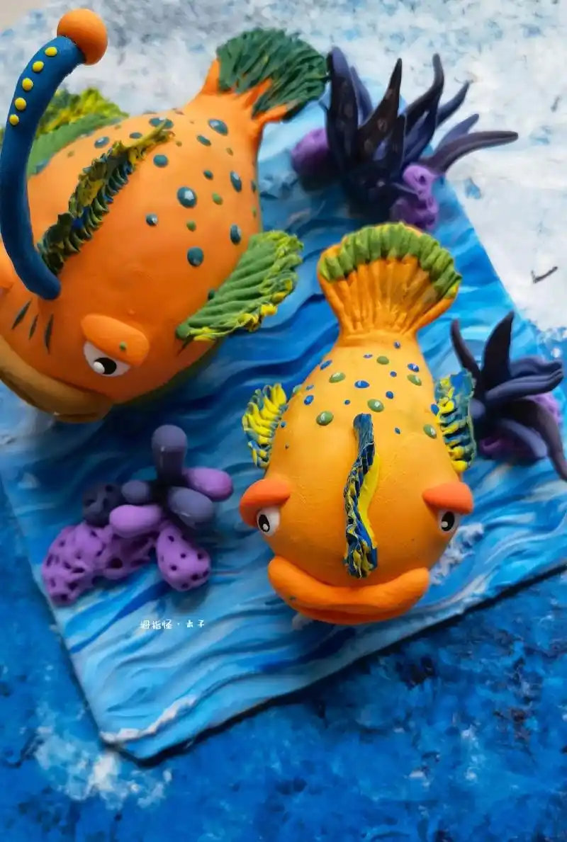 夏日海洋系列#原创手作 #手工diy #海洋主题创意手工 # - 抖音