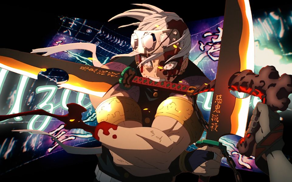 【鬼灭之刃】音柱打斗合集,无缝剪辑,一次看过瘾!